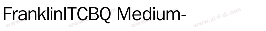 FranklinITCBQ Medium字体转换